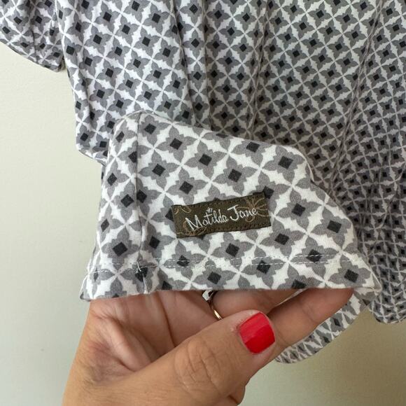 Matilda Jane Women's Make Believe Starstruck Raglan Tunic Blouse Top Size LARGE - Picture 6 of 8